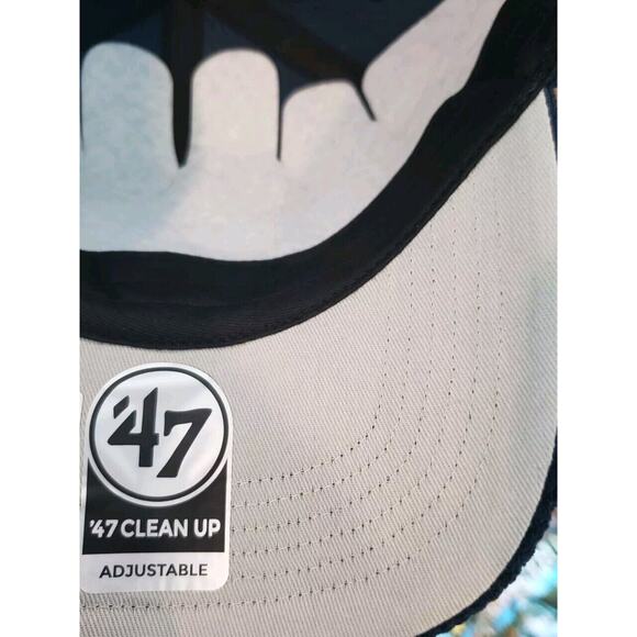 Dallas Mavericks Hat Cap Corduroy Clean Up Strap Back Strapback Blue '47 Brand - Picture 7 of 7